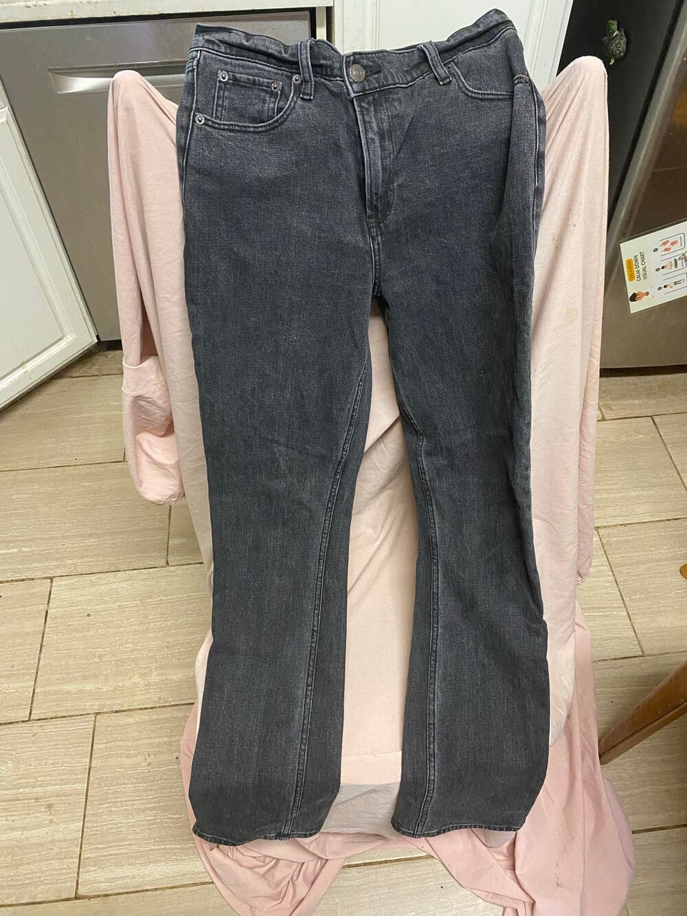 Black Abercrombie & Fitch Womens 90’s Slim Straight High Rise Jeans Size 27/4